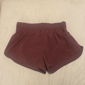 Maroon Victoria Secret Workout Shorts